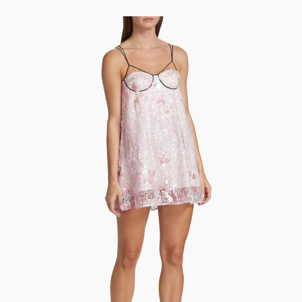 Aknvas Ellen Sequin Slip Dress
